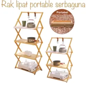 Meja Lipat Portable RAK Camping Outdoor Kursi