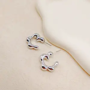 Anting pesona modis/perhiasan wanita/lapis emas 925/lapis perak 925