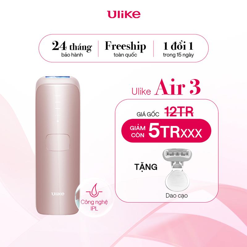 Máy triệt lông Ulike Air 3 công nghệ làm mát Ice Cooling IPL Sapphire Hồng - LK