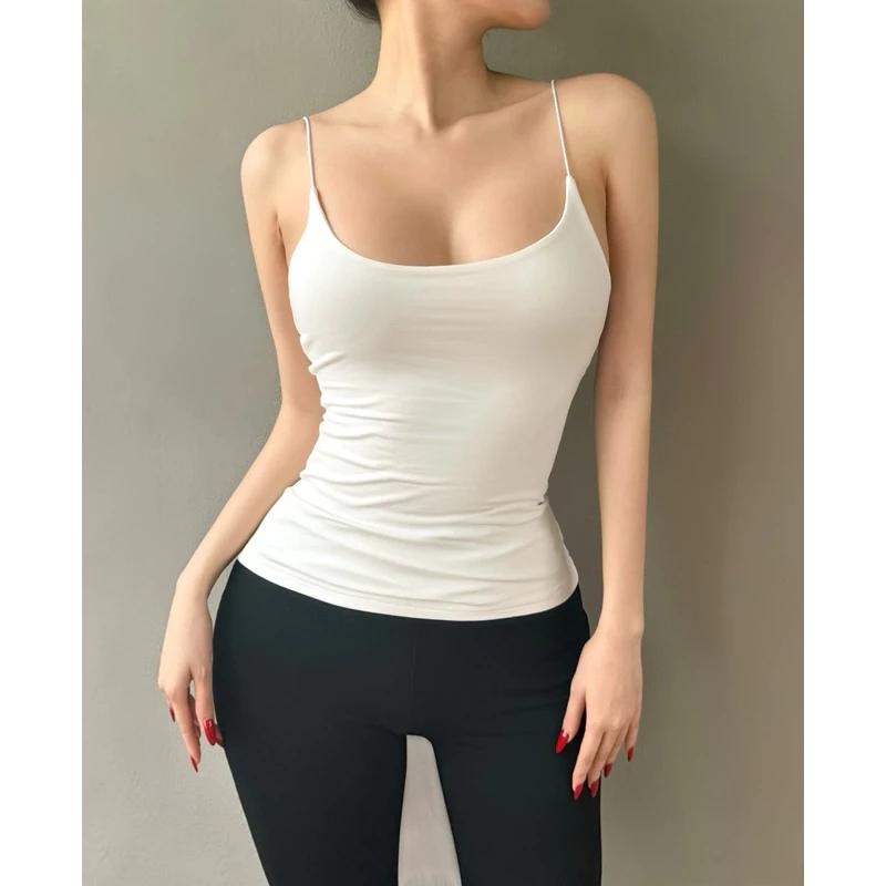 BARE_[Có Size] Áo 2 Dây Sợi Bún Dáng Dài - Áo 2 Dây Nhọn Cotton Hai Lớp [Không Mút]_A660