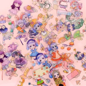 CLAIYDREAM 1PCS STICKER KARAKTER LUCU STICKER WATERPROOF