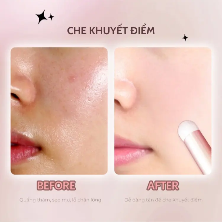 [Quà tặng] haggard Cọ Tán Đa Dụng Đầu Tròn Haggard Trang Điểm Women Cosmetic Mỹ Phẩm Nữ 6