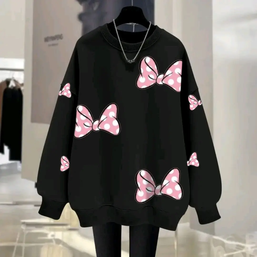 Sweater Anak Remaja Perempuan Pita Minnie Fashion Pakaian