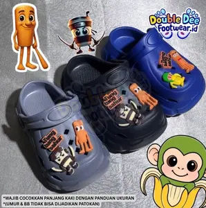 [DD] SANDAL BAIM TUNG TUNG SAHUR CAPPUCCINO ASSASSINO CHIMPANZINI BANANINI SANDAL KODOK ANAK-ANAK UKURAN 24-41 ANTI SLIP ANTI LICIN BAHAN KARET KUALITAS PREMIUM DD8002-5