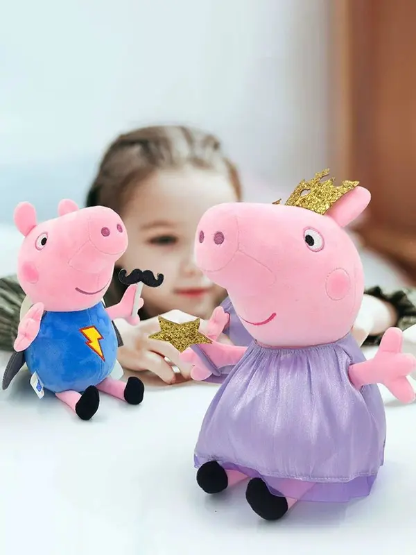 Boneka Peppa Pig dan George Original Import BPIG0046 7