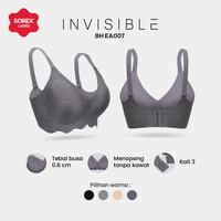Gambar Sorex Bra Invisible Tanpa Kawat PushUp Seamless Full Cup Kait 3 Busa Sedang Cup B EA 007 - HITAM, XL dari Sorex Online Store Kota Tangerang 1 Tokopedia
