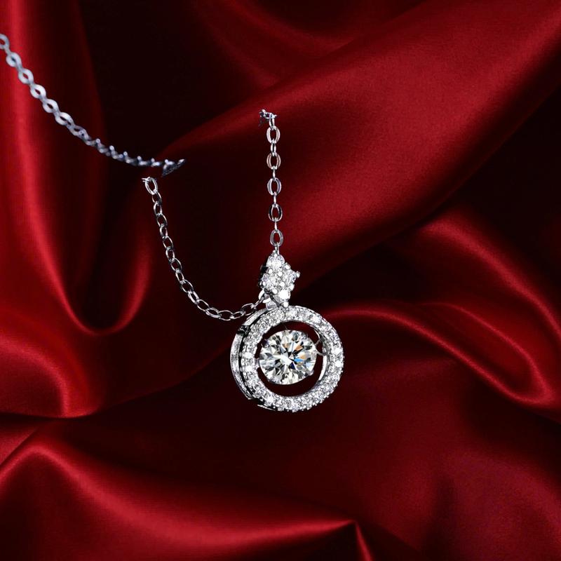 RS094 - Dây Chuyền Thiết Kế Mặt Đính Đá Cao Cấp RS094 Mang Lại Trải Nghiệm Độc Đáo Về Mặt Thiết Kế Với Mặt Đính Đá Sang Trọng