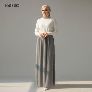 Korean Crepe Polycotton Ladies Skirt [Fit up to 110KG]