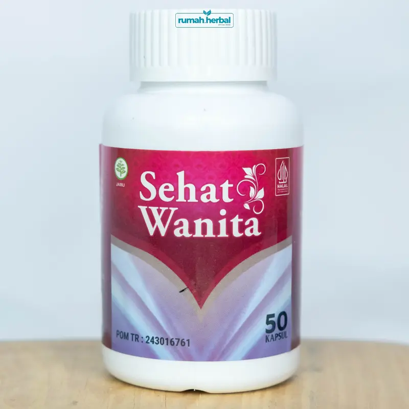 SEHAT WANITA Kapsul - Herbal Kesehatan Wanita isi 50 Kapsul dan 100 Kapsul Membantu memelihara kesehatan kewanitaan - Terdaftar BPOM Halal MUI 7