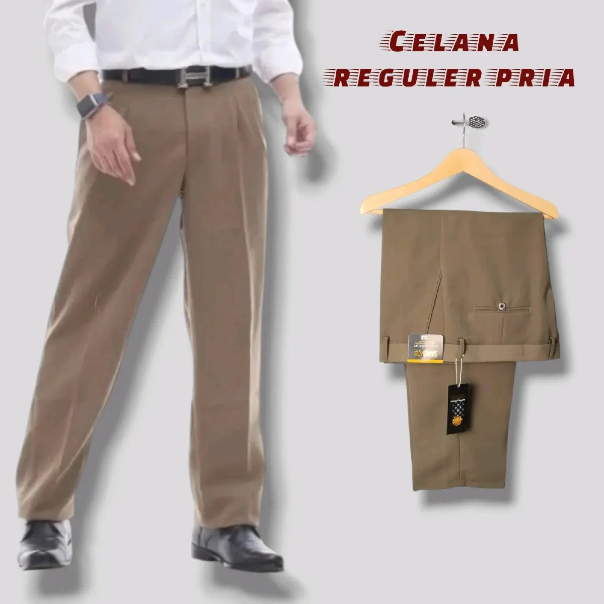 Celana Formal pria, celana bahan, celana kerja, celana kantor, celana reguler celana bahan