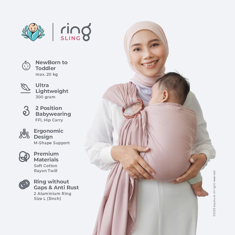 Gendongan Bayi Mshape Ergonomis Ringsling Bayiku ID 0