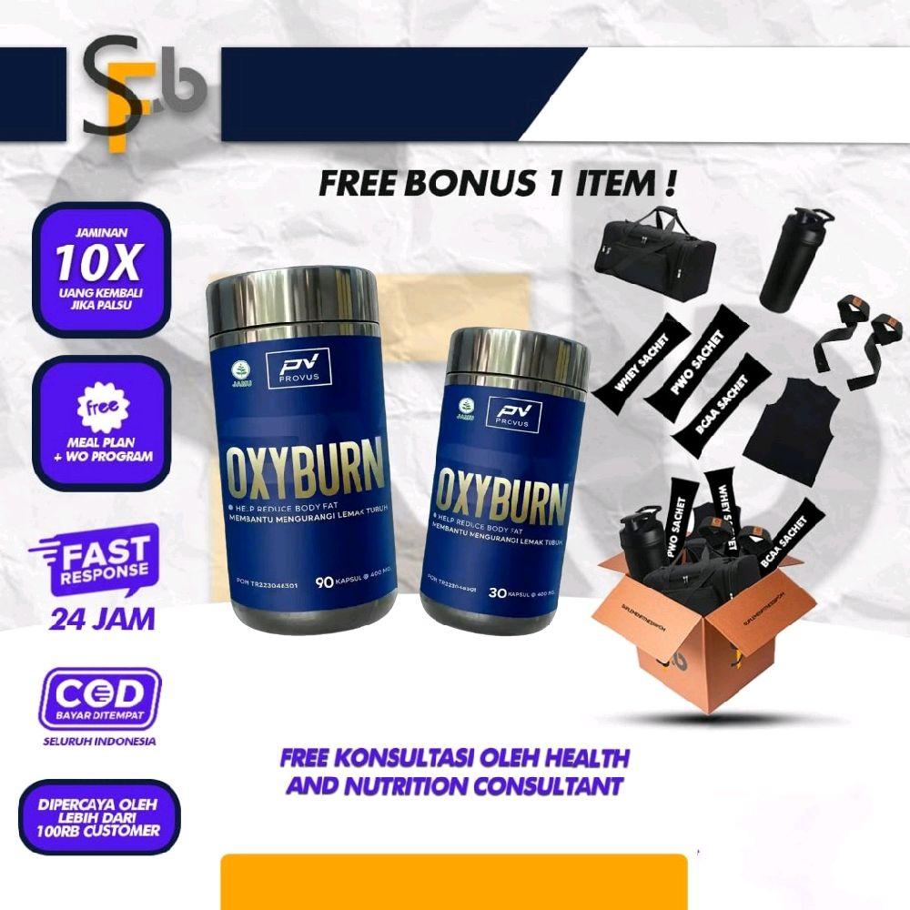 PROVUS OXYBURN FAT BURNER 90 CAPSULE PEMBAKAR LEMAK - 90capsule, termos kaca