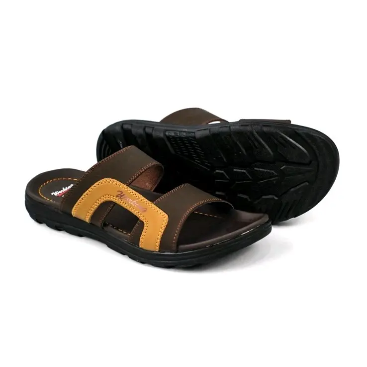 Working W-01 Sendal Pria Kulit Kasual Original Jalan Santai Sandal Jepit selop 1
