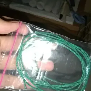 Sumbu lilin warna hijau meteran