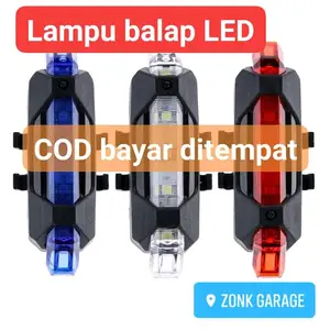 Lampu balap LED  kedip sepeda motor bisa di cas