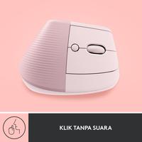 Gambar Logitech LIFT Mouse Ergonomic Vertical Wireless Bluetooth Silent - Rose dari Logi Store Indonesia Kota Administrasi Jakarta Utara 5 Tokopedia