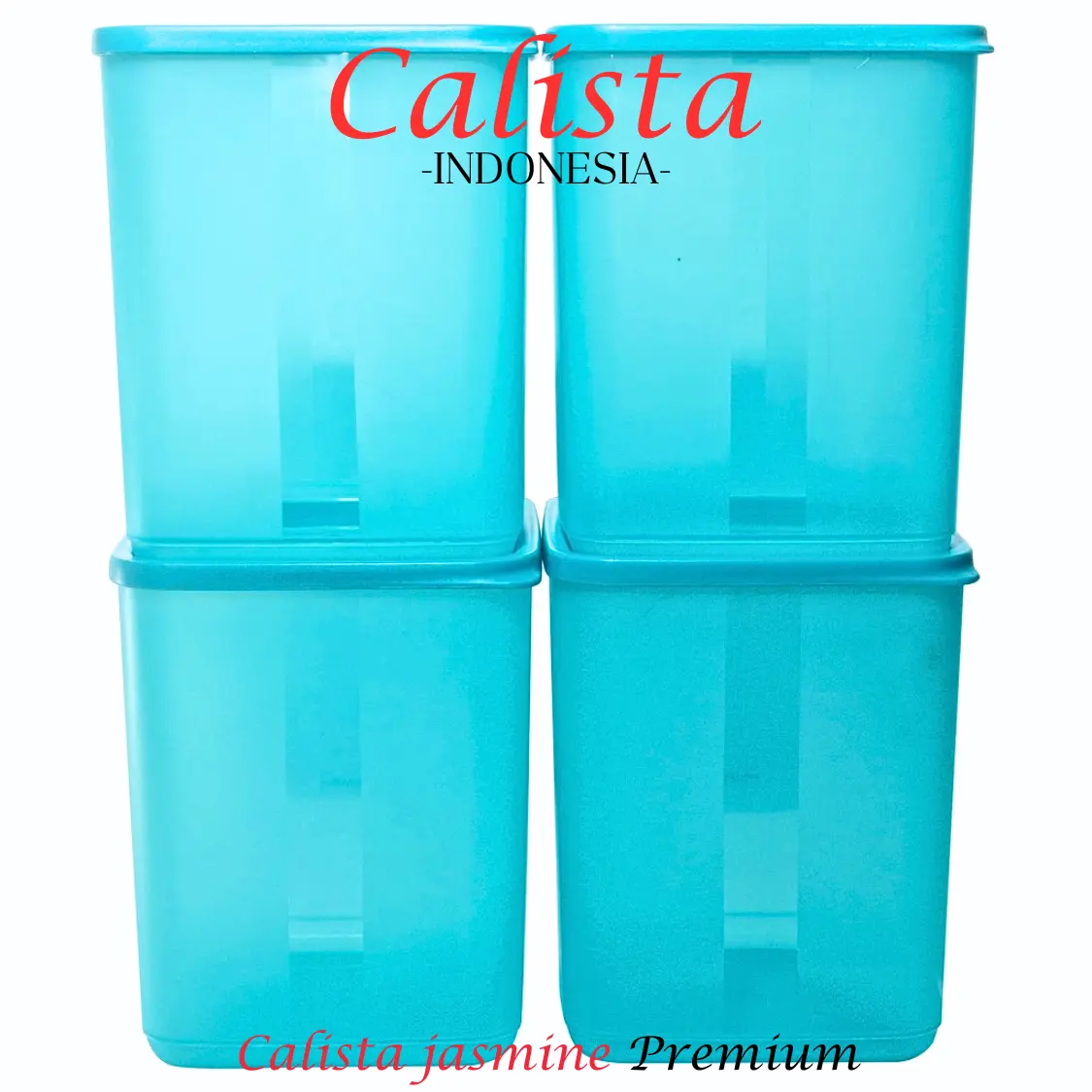 [CALISTA] Set Toples Plastik Premium Jasmine 1 Set Isi 4PCS Tempat Penyimpanan Makanan