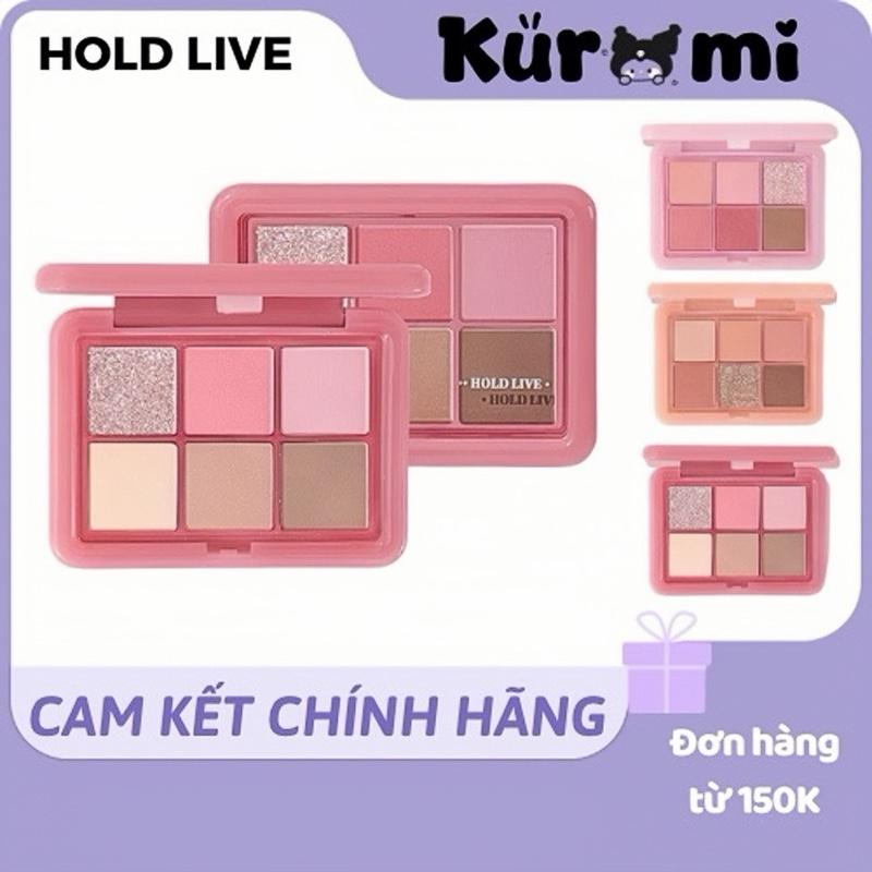 [Hàng Mới] Bảng Phấn Mắt 6 Ô Hold Live Heart Born dễ dùng cho người mới tập make (HL708) Nữ Trang Điểm Mỹ Phẩm Women Cosmetic