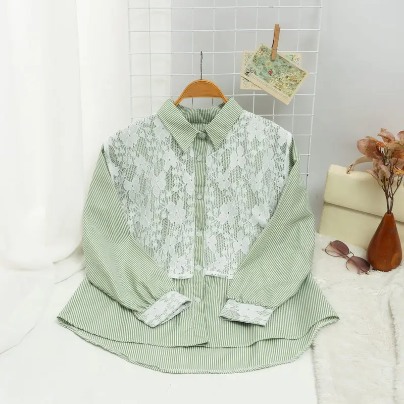 KEMEJA ANAK TERBARU//KEMEJA COUPLE IBU DAN ANAK//KEMEJA SALUR BURKAT BAWAH 4