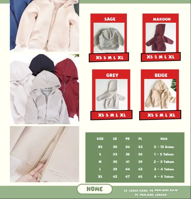 Halomam - Bomber Jacket (Jaket Bayi/Anak Usia 3 bulan - 6 tahun) Perempuan 8
