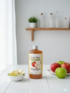 Cuka Apel MAAGNOLIA Ukuran 500 ml - With The Mother (Sari Apel Alami)