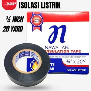 Isolasi Kabel Listrik 16mm x 18M | PVC Electrical Tape 3/4 Inch x 20 Yard Isolasi Kabel Listrik 16mm x 18M | PVC Electrical Tape 3/4 Inch x 20 Yard