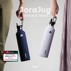 Rosca JoraJug 1000ml Tumbler Stainless 1 Liter Botol Minum Tahan Panas / Dingin Portable Stainless Steel Termos Tumbler Minum