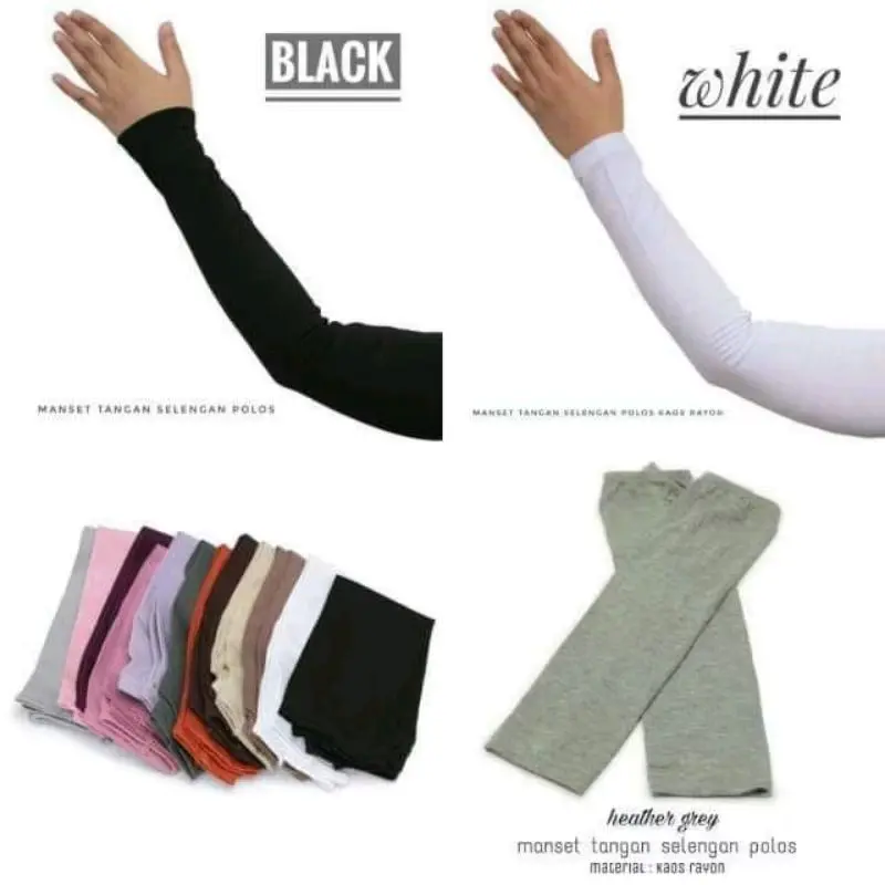 Manset Tangan Kaos Rayon Premium /  Handsock  Panjang 2