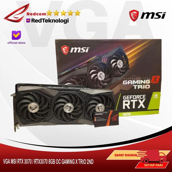 Gambar VGA MSI RTX 3070 / RTX3070 8GB OC GAMING X TRIO - 2ND - 2ND dari RedTeknologi-Redcom Kota Administrasi Jakarta Barat Tokopedia