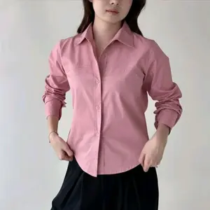 HAVEN Fitted Shirt - Kemeja Wanita Basic Slim Effect Lengan Panjang