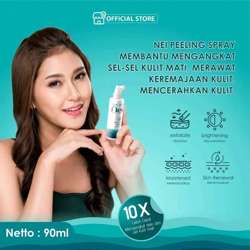 nei peeling (1 botol) membantu merawat keremajaan kulit dan mencerahkan kulit terbaik 0