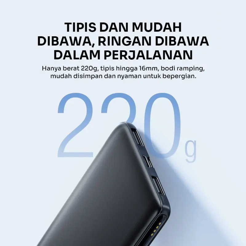 ROBOT Powerbank 10.000mAH RT12Q dan RT180S Daya 20W QC 3.0 Fast Charging Dual Input Slim Original - Garansi 1 Tahun [BISA COD] 5