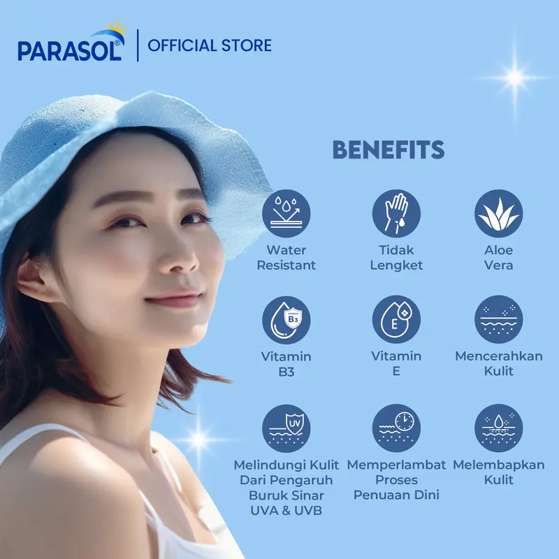 Parasol Sunscreen Lotion with Skin Whitener SPF 45+ PA++ 2