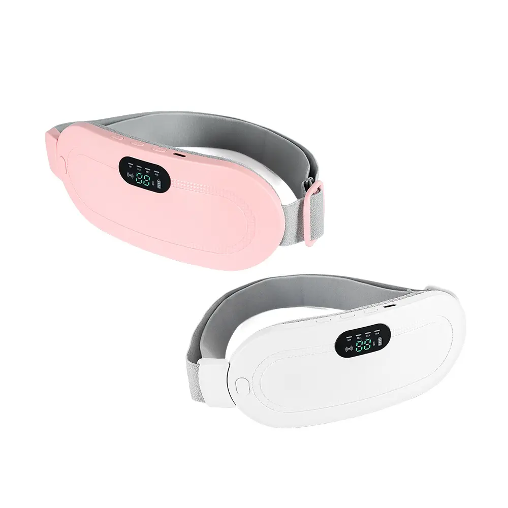 Menstrual Heating Pad 3 Gears Temperature Vibration Massage With Digital Display Menstrual Cramp Warming Belt