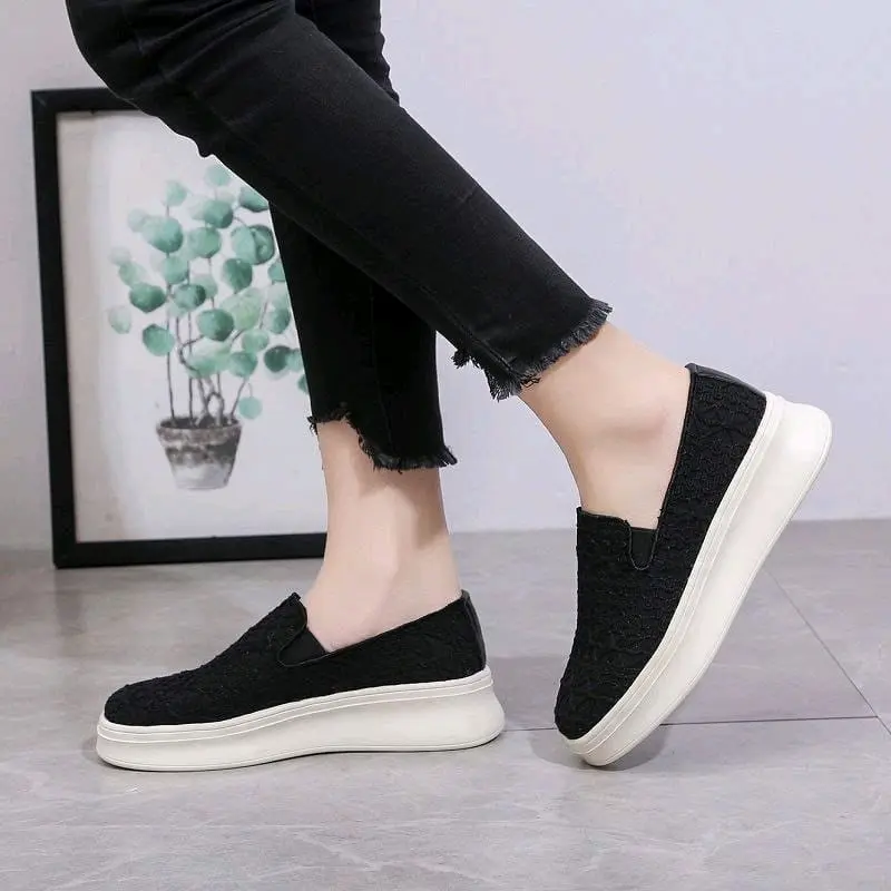 Sepatu Wanita SANZEIL Infort Slip On Model JZ0021 Import Mesh Putih Ukuran 36-40 - Casual Shoes 2
