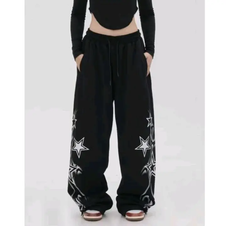 BAGGY STAR PANTS CELANA KULOT OVERSIZE panjang celana SKENA wanita pria lembut unisex