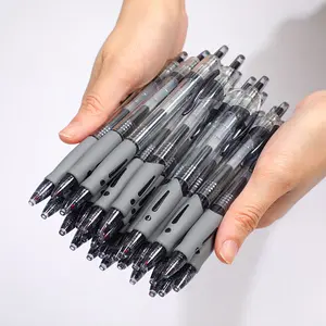 13/30pcs Retractable Gel Pens Set Black/Red/Blue Ink Ballpoint for Writing Refills Office Accessories School Supplies Stationer - 6 Black pen 200007763:201336100