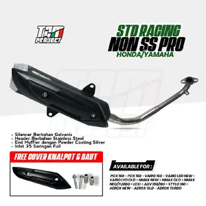 KNALPOT TZM PROJECT STD - NON SS PRO HONDA VARIO BEAT SCOOPY PCX ADV