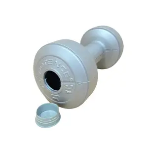 POTENCE Barbel Dumbbell kosongan tanpa isi warna silver (sudah plus tutup) dumbel kosongan potence