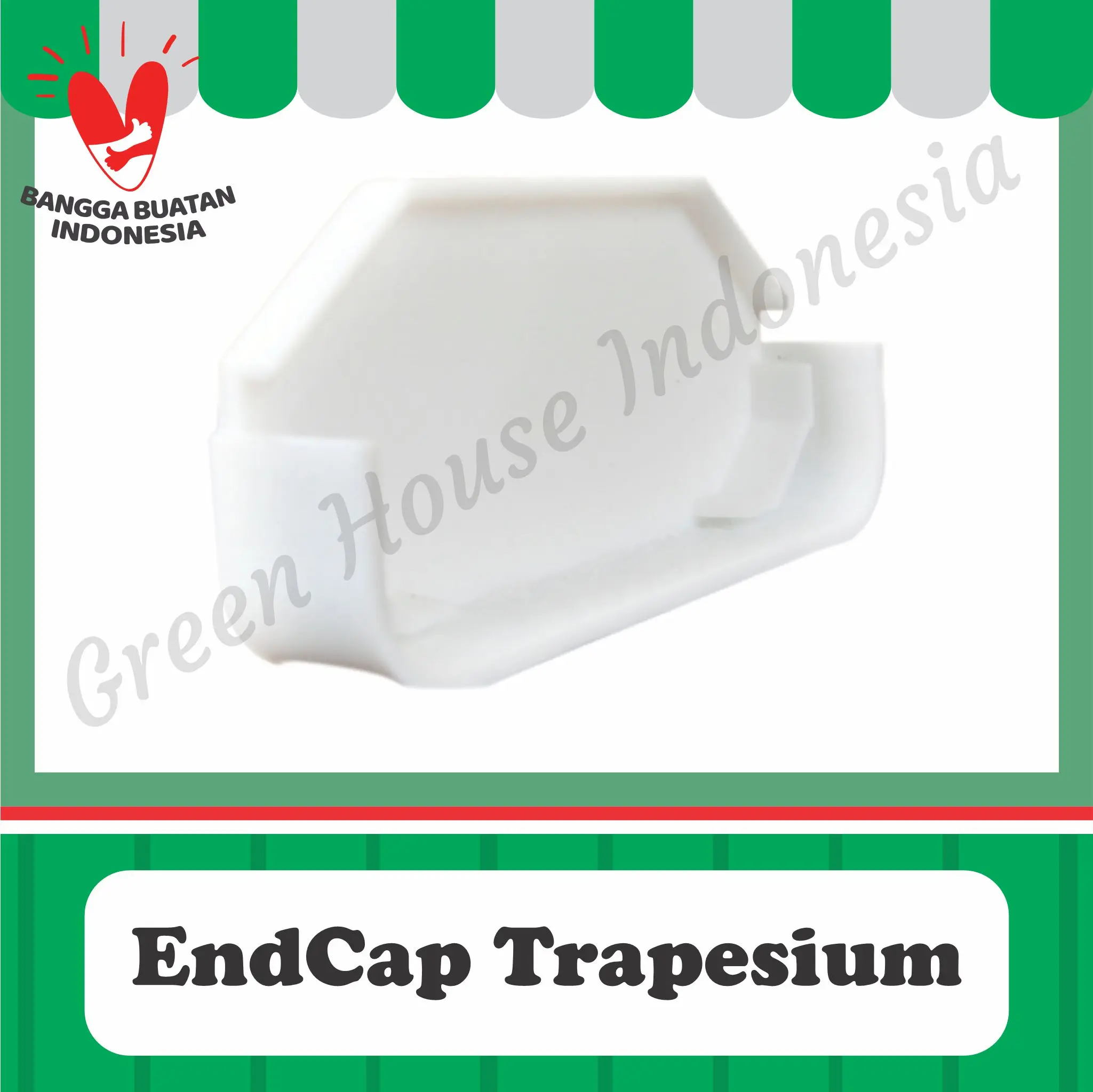End Cap Gully Trapesium Hidroponik - Green House Indonesia