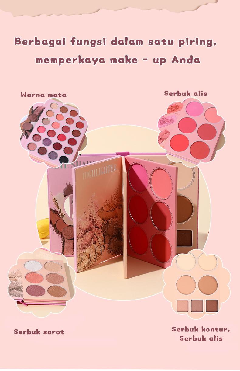 Product Introduction of IGOODCO 43 Warna bayangan mata Plat Glitter Powder Cosmetics Women Funny Cover Book Frosted Glitter Powder Sequins Eye Makeup Palette eye shadow 2