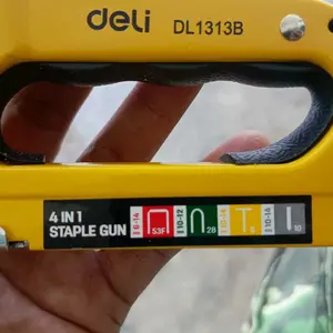 Deli Tools Staples Tembak / Stapler Gun  Tacker 4 in 1 DL238004 Alat Stationery