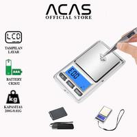 Gambar ACAS QZ-203 Timbangan Emas  200 Gram / 0.01 Gram Mini Digital Akurasi Free baterai LED kecil 200gr Saku Mas Perhiasan Kopi Bumbu Pocket Scale Digital Scale Portable 200gram / 0.01gram dari ACASOFFICIALSTORE Kab. Tangerang 1 Tokopedia