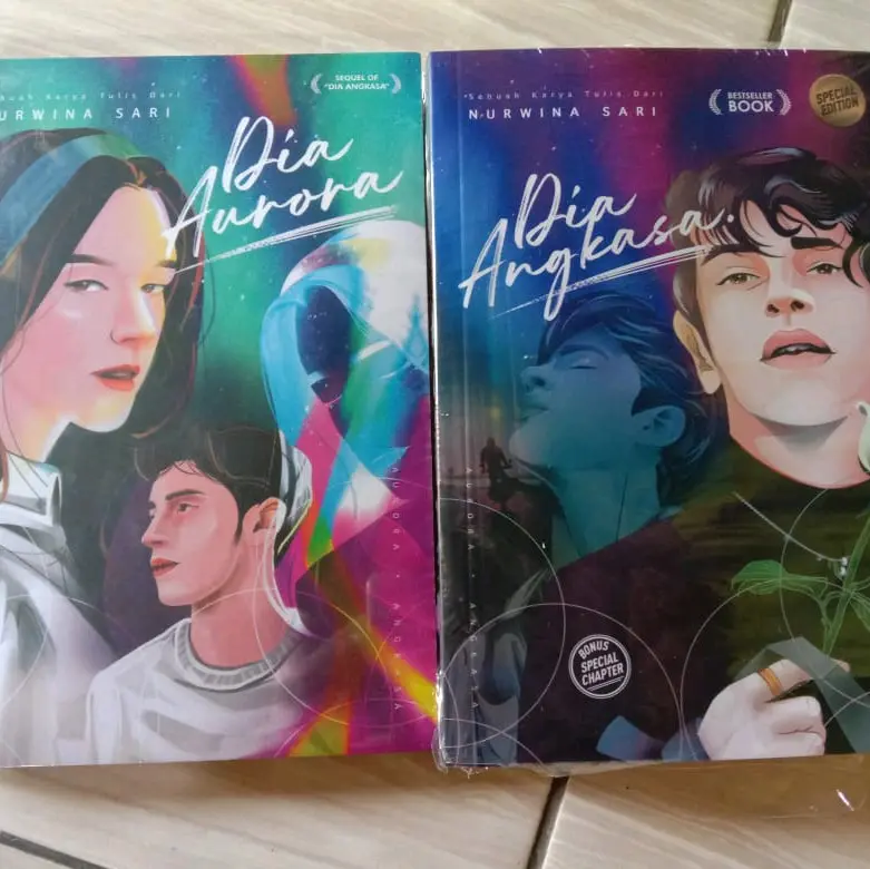 PAKET 2 NOVEL ROMANTIS  DIA AURORA & DIA ANGKASA(new cover)-NURWINA SARI