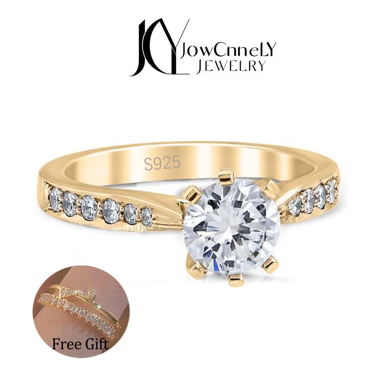 Product Introduction of Nhẫn Đính Hôn Moissanite Tổng Hợp, 0,5 / 1,0 Carat, Dành Cho Nữ, Với Giấy Chứng Nhận, Thích Hợp Làm Quà Tặng Kỷ Niệm Và Sinh Nhật, Chỉ 186 3