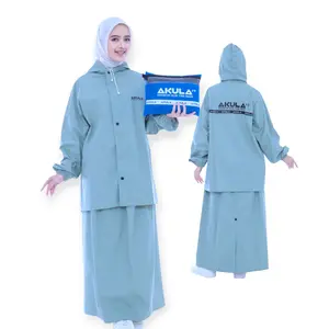 AKULA Jas Hujan Rok+Jaket Best Quality Tebal Elastis Mantel PVC