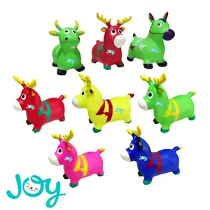 Jumping Animal / Kuda Kudaan Karet ( ada musik dan lampu ) Murah Jumping Hewan Mainan Toys