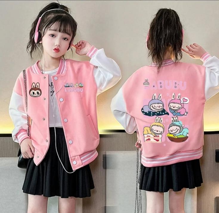 Product Introduction of KG R SMILE KIDS JACKET BOMBER - JACKET BASEBALL ANAK - BAHAN FLEECE GRAMASI 240 - DETAIL SABLON - SWEATER BOMBER ANAK-ANAK 17
