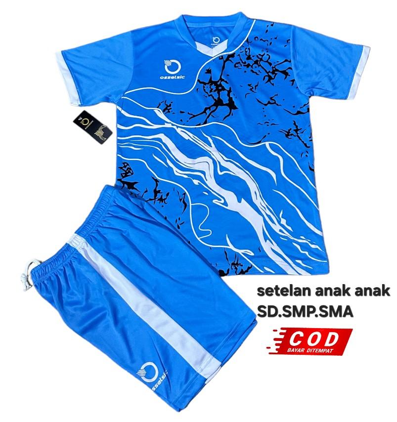 Baju olahraga Anak SD SMP SMA jersey tarkam Celana Pakaian Woven Yarn Dyed Fabric Cepat Kering Setelan Outdoor