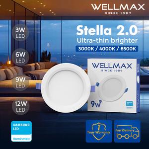 Đèn Pin Âm Trần WELLMAX, 3W-12W, Ánh Sáng 3000K-6500K